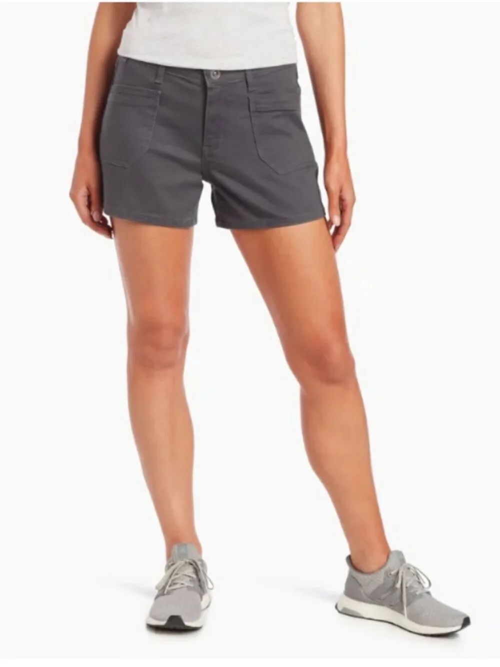 EUC KUHL Kontour™ 4" Short Olive Green Utility Shorts Cotton Blend Size 8